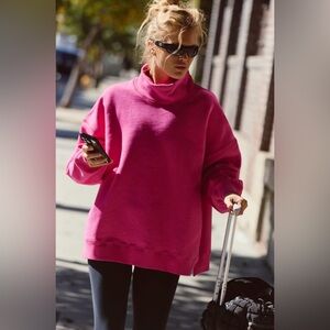 🔥NWT Free People Movement A Cut Above Mock Neck Pullover Sweatshirt